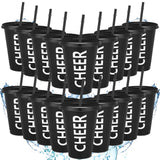 Domensi 20 Pcs Cheer Cup Gift Bulk for Team 16 oz Plastic Ballet Dance