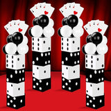 68 Pcs Casino Party Boxes Balloon Poker Cards Decoration-16 Pcs 11 in