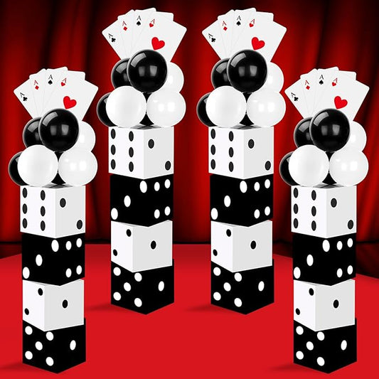 68 Pcs Casino Party Boxes Balloon Poker Cards Decoration-16 Pcs 11 in