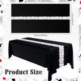 Oudain 6 Pcs Casino Night Tablecloth Casino Theme Party Decorations