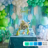 PartyWoo Mint Green Crepe Paper Streamers, 4 Rolls of 328ft for