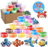 24 Set Under The Sea Party Favors for Kids Ocean Air Dry Modeling