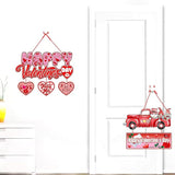 Pink Red Valentines Day Front Porch Door Hanger Decor 6pcs Love #2