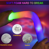 LifBetter Light Up Glow Sticks Bulk, LED Foam Sticks in The Dark with