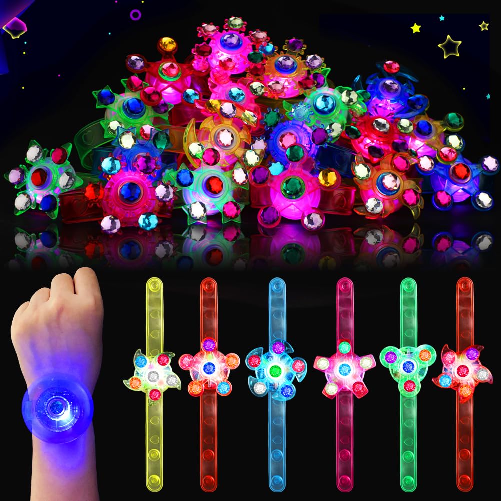 BSTDECOR Glow in The Dark Party Favors for Kids-32 Pack LED Light Up