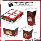 27 Set Movie Night Snack Trays Disposable Paper Movie Snack Boxes