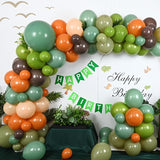 Dinosaur Balloon Arch 120 Pcs Dino Balloon Arch Garland Kit Olive