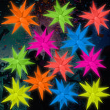 Vertintong 12 Pcs Explosion Glow in The Dark Neon Balloons Foil