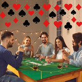 52 Pcs Casino Party Decoration Poker Theme Hanging Swirl Ceiling