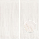 BRAVESHINE Party Streamers Backdrop - 2 Pack 3.2x8.2ft Pastel White