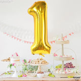 KatchOn, Gold Number 1 Balloons For First Birthday - 40 Inch | Number