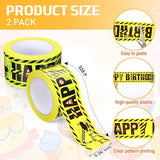 2 Pack Construction Birthday Party Banner Tape 2.36 Inches x 328