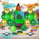 6 Sets Jungle Safari Balloon Stand Kit for Table Gold Green Balloons