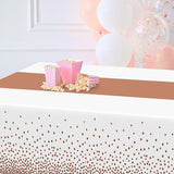 QZYL 4 Pack Disposable Table Cloth, 54" x 108" Rectangle Party Table