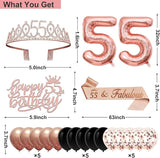 55th Birthday Decorations for Women 32PCS 55th Birthday Party