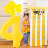 KatchOn, Yellow Number 4 Balloons - Giant, 40 Inch | 4 Number