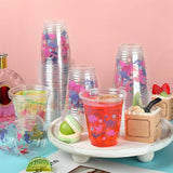 50 Pcs Girl Dinosaur Birthday Party Decorations Cups 12 oz Dinosaur