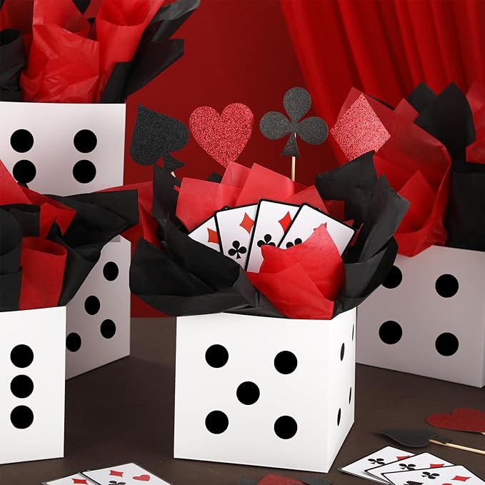 8 Sets Casino Party Decorations Themed Table Centerpieces Casino