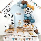 60pcs Cow Print Balloons, Latex Cow Balloons for Farm Cowboy Cowgirl