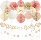 Boho Baby Shower Decorations for Girl Pre Strung Welcome Baby Banner