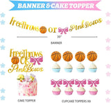 Free Throws or Pink Bows Gender Reveal Decorations 169 PCs Boy or