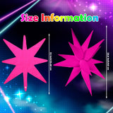 Vertintong 12 Pcs Explosion Glow in The Dark Neon Balloons Foil