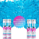 Premium Gender Reveal Confetti Cannon 4 Pack Blue Gender Reveal