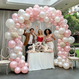 Pearl Pink Balloons Double Stuffed Pastel Light Pink Balloon Arch Kit