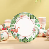 175Pcs Hawaiian Luau Party Decoration Luau Plates and Napkins Party