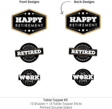Big Dot of Happiness Retirement Party Centerpiece Sticks Happy