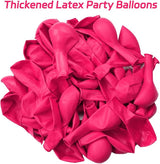 Hot Pink Balloons 100 pcs 12 inch Thicken Latex Hot Pink Balloon Pink