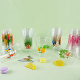 50Pcs Luau Party Decoration Cups 16 OZ Disposable Plastic Drinking