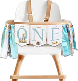 Rabbit One High Chair Banner First Birthday Party Highchair Banner