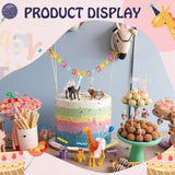 39 Pcs Safari Animal Cake Toppers Party Cake Animal Decorations