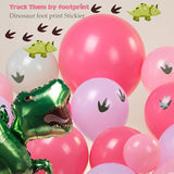 Pink Dinosaur balloon garland kit 150pcs Pastel Pink green Purple