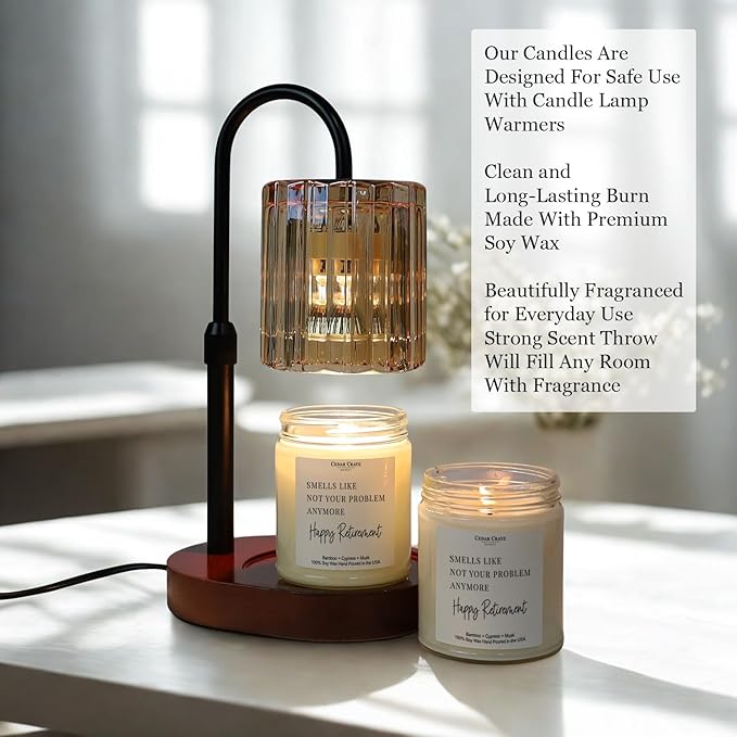 Cedar Crate Market Humorous Retirement Gift Candle Smells Like Not
