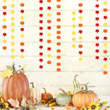 Fall Autumn Leaves Pumpkin Party Decorations Streamers Garland 5pcs