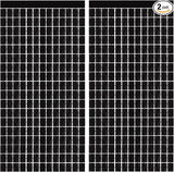 GOER Black Party Backdrop Metallic Tinsel Foil Fringe Curtain Photo