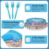 96PCS Under the Sea Party Decorations Ocean Sea Birthday Tableware