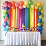8 Crepe Paper Streamers Rolls, 656ft Pack of Unique 8 Rainbow