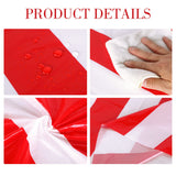 Tatuo 3 Pcs Red and White Round Circus Table Cloth 84 Inch Carnival