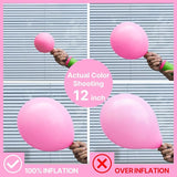 PartyWoo Pink Balloons 100pcs Different Sizes of 36 18 12 10 5 Inch