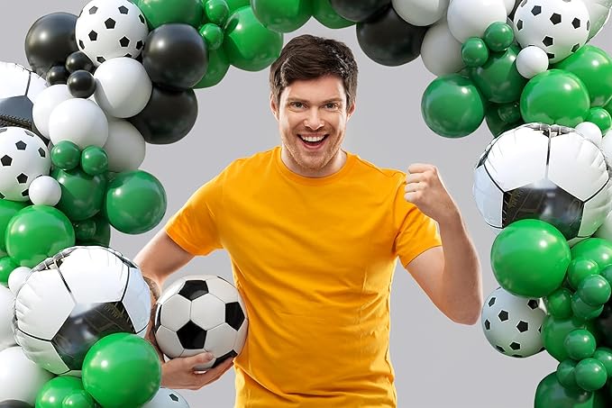 Soccer Balloon Arch Garland Kit 103Pcs Soccer Football Party