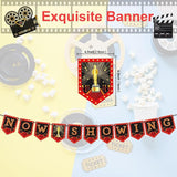 Movie Night Party Decorations 60 Pcs Kit Now Showing Banner Hanging