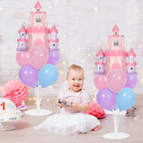 Princess Party Balloons Stand Kit 2 Sets with 2 Princess Castle Foil