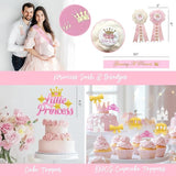Royal Princess Baby Shower Decorations 138 PCs Baby Princess Party