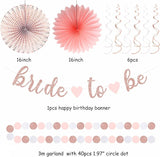 Light Pink Rose Gold Bachelorette Party Decorations 21pcs Baby