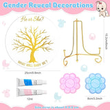 Gender Reveal Fingerprint Tree Boy or Girl Party Ideas Baby Shower