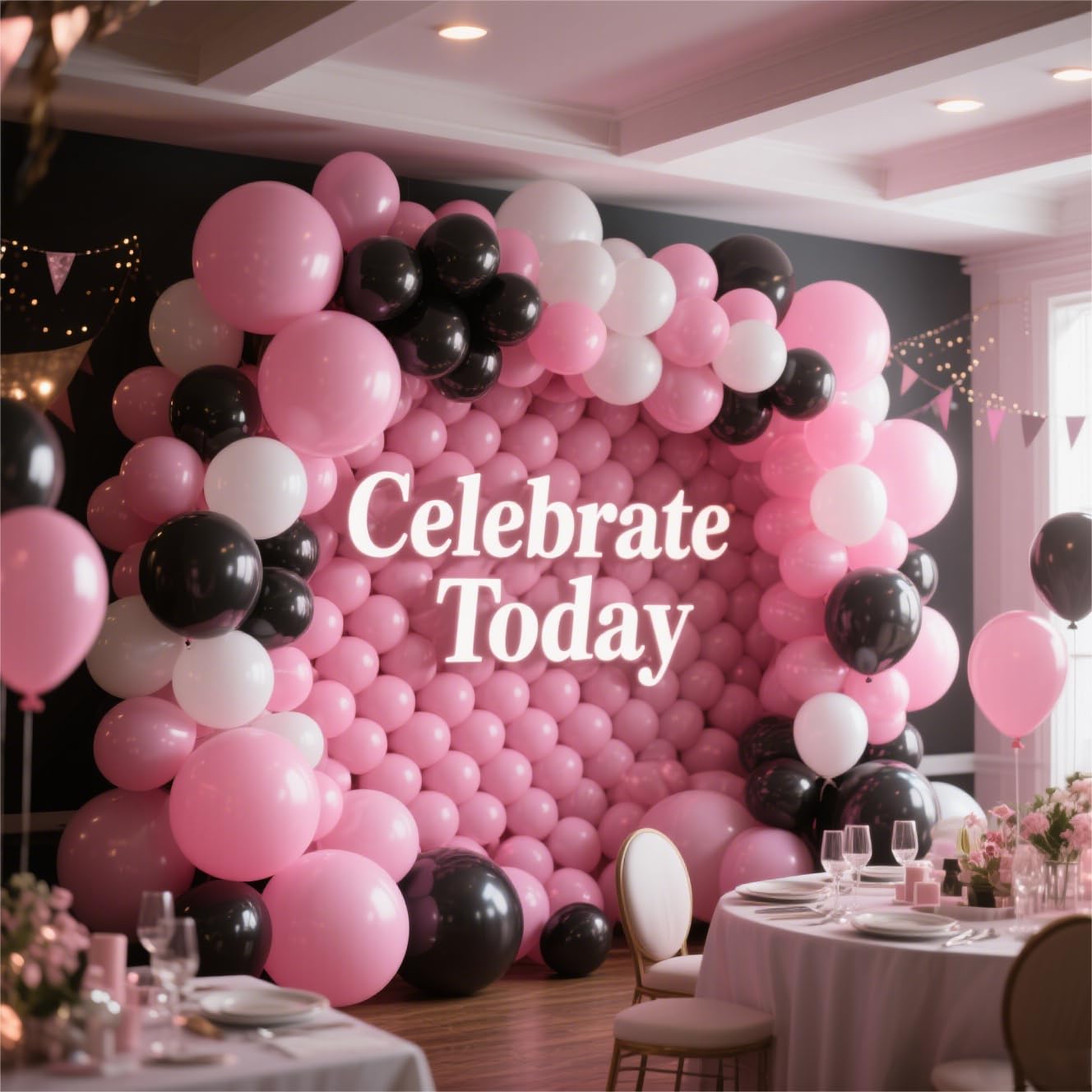 DRWKAY Pink Balloons 100 Pack, 12 Inch Latex Helium Pink Balloons