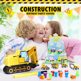 49 Pcs Construction Party Favors Excavator Pinata with Mini